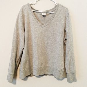 Cozy Gray V-neck